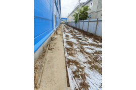 Геоткань перед укладкой дорожных плит