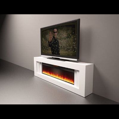 Линейный электрокамин Line WT с очагом Vision 42 LED