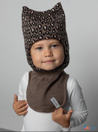 Шапка-шлем 24101-01 с утеплителем, х/б подклад, капучино 50-52