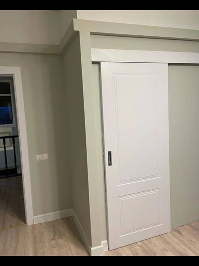 СДВИЖНАЯ ДВЕРЬ (КУПЕ)/ КАНТАТА/ WHITE. КАНТАТА/ ЭМАЛЬ БЕЛАЯ