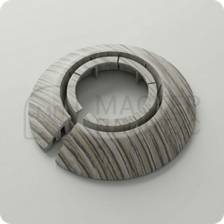 Обвод для труб универсальный Идеал 25-34 мм. 296 Орех серый