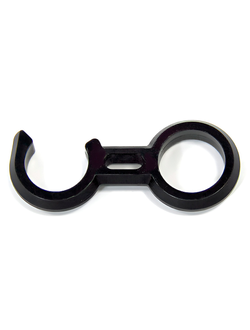 Крючок фиксатор трапа 22мм черный