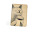 Обложка на автодокументы с принтом "Котик с чашкой"