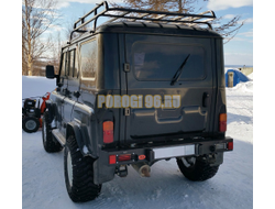 Задний силовой бампер серии Туризм на УАЗ Хантер 2003- (03.125.01)