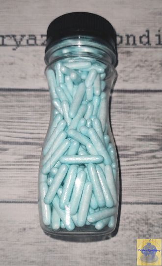 Посыпки сахарные соломка голубая , 40 гр