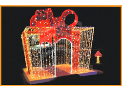 Фигура ПОДАРОК С БАНТОМ, 400х400х400 см