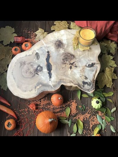 столик из спила тополя