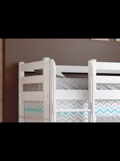 Полувысокая кровать "Соня" с прямой лестницей Вариант 5