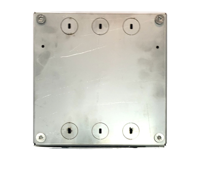 Лючок для установки в пол шести розеток, вид снизу