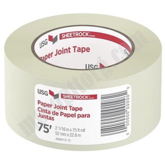 PAPER TAPE75 прочные волокнистые ленты 52мм х 22,86м