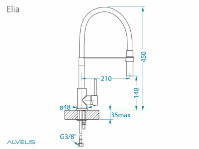 Смеситель Alveus Elia