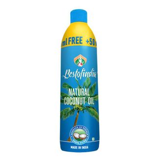 НАТУРАЛЬНОЕ КОКОСОВОЕ МАСЛО ИЗ КЕРАЛЫ БЕСТОФИНДИЯ (NATURAL COCONUT OIL BESTOFINDIA) 200 МЛ
