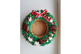Медовик "Новогодний венок"