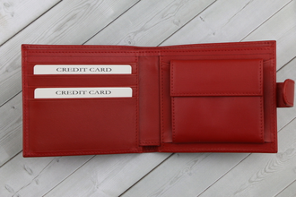 Портмоне QOPER Bifold red