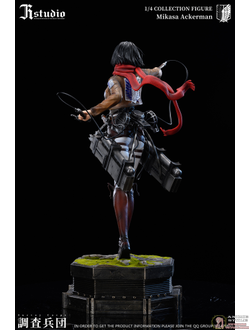 Фигурка статуя 1/4 Микаса Аккерман (Mikasa Ackerman GK Statue jr studio)