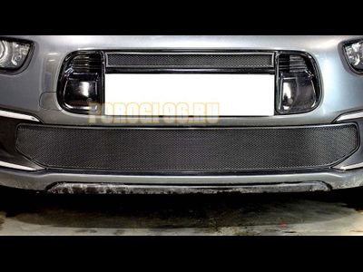 Защита радиатора для Citroen C4 Grand Picasso 2016- black низ