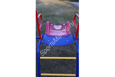 подставка для детской горки + скат S-line 3 м красный