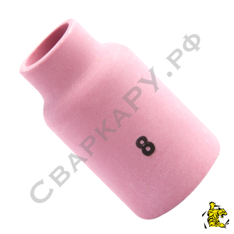 Сопло керамическое газовой линзы горелки TIG Старт №8 ф12.5мм для TIG-17,18,26