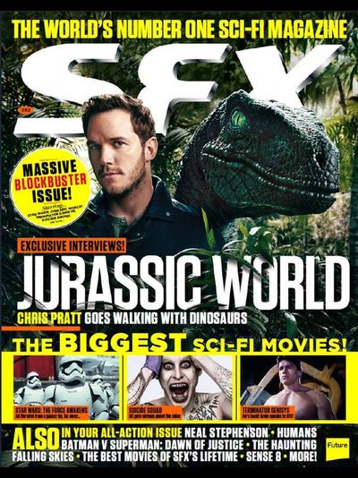 SFX Magazine Issue 262 Summer 2015 Jurassic World, Chris Pratt Cover, Intpressshop