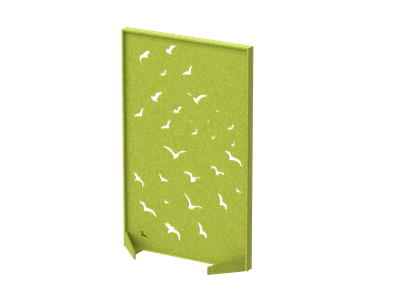 Перегородка прямоугольная с декором "Перелетные птицы"