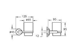 ПОДСТАКАННИК ДЛЯ ЗУБНЫХ ЩЕТОК, ГЛЯНЦЕВЫЙ ХРОМ, VITRA MINIMAX S, A44780