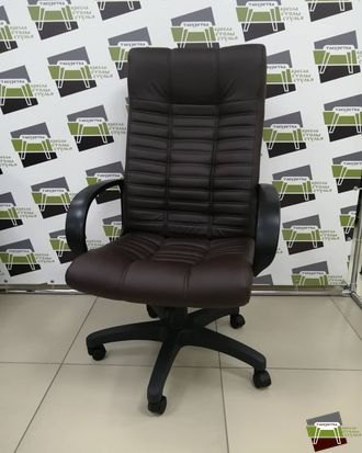 Кресло Кр26 (АТЛАНТ) ТГ ПЛАСТ ЭКО3 (экокожа шоколад)