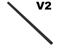 Hose, Pneumatic 4mm D. V2 Precut 23L / 18.4cm, Black (26436 / 6150198)