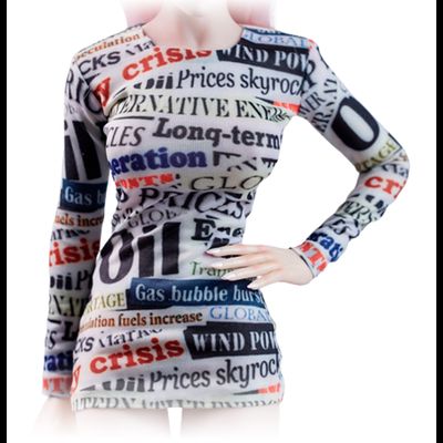 Женское платье мини 1/6 - Poster Tight Dress (SA016C) - SA Toys