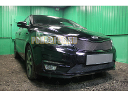 Защита радиатора KIA RIO 2015-2017 black низ PREMIUM