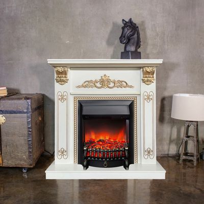 Электрокамин Византия Люкс WTG с очагом Fobos