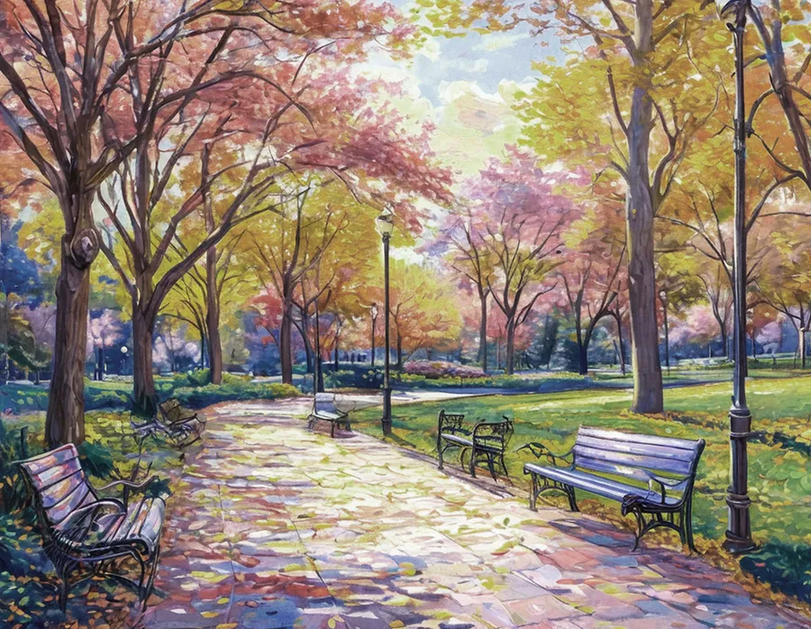 Максимович И. Л. "Осенний парк"