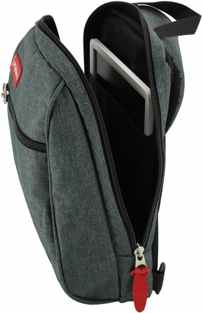 Рюкзак с одной лямкой - сумка на грудь Optimum XXL RL, темно-серый