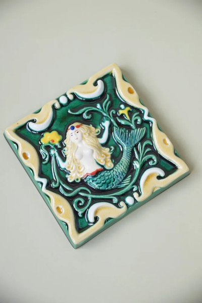 Русалка цветная (керамическая плитка)