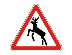 Знак дорожный 1.27 Дикие животные