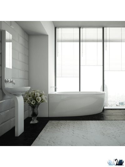 Ванна Aquatek Дива 150x90 см DIV150-0000001, акриловая, левая асимметричной формы