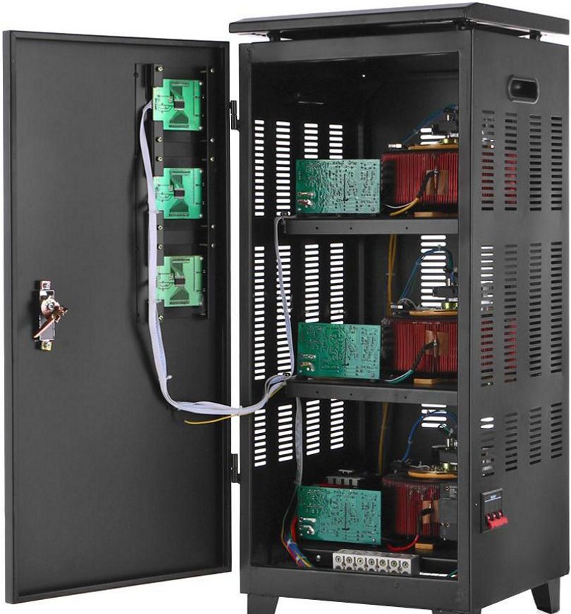 Конструкция стабилизатора напряжения РЕСАНТА АСН-6000/3-ЭМ