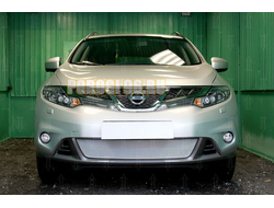 Защита радиатора Nissan Murano Z51 (рестайлинг) 2010-2015 chrome PREMIUM