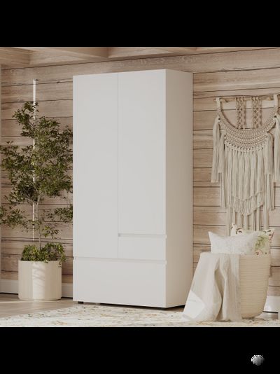 Одри шкаф 2х ств. Белый