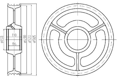 Блок отводной 490х4х12 287.03.01.019 МЛЗ