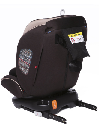 Автокресло Baby Care Shelter 0-36кг, IsoFix, поворотная база 360, Chocolate / Sand Brown