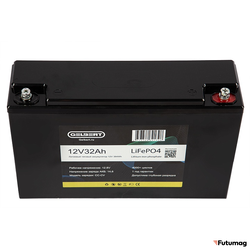 Литиевый тяговый аккумулятор Gelbert LiFePO4 (12V/32Ah/32A/384Wh)