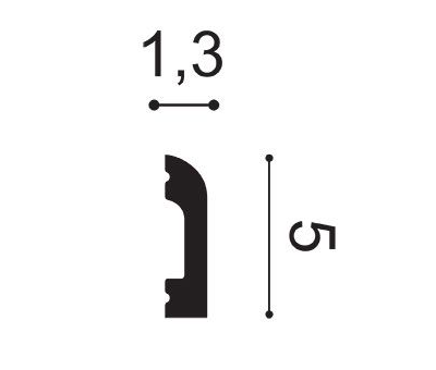 Молдинг гибкий SX182F CASCADE - 5*1,3*200см