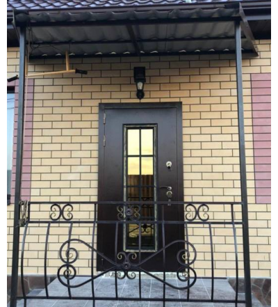 АГОРА. АНТИК МЕДНЫЙ/ ЛИСТВЕННИЦА СВЕТЛАЯ. ДВУХКАМЕРНЫЙ СТЕКЛОПАКЕТ. НАДЕЖНАЯ ВХОДНАЯ ДВЕРЬ