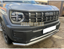 Защита переднего бампера Папа Тюнинг d60 Haval H3 2024-