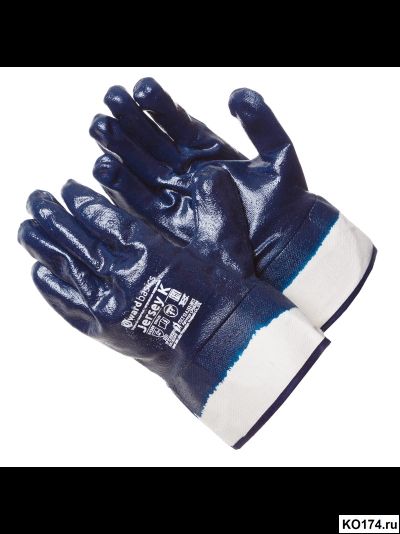 Перчатки нитриловые полный облив Джерси К манжет крага