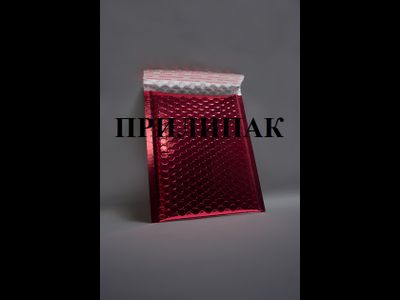Металлизированный пакет с воздушной подушкой E/15 (220х260мм) красный (red)