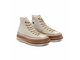 Converse Chuck Taylor 70 зимние кожаные белые на платформе A02093C заказать на официальном сайте