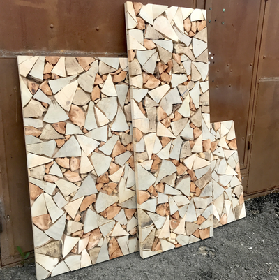 поленница, искусственная поленница, панно поленница, поленница на стену, дрова, дрова на стене, спил