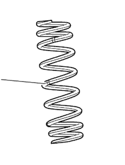 Пружина переднего амортизатора оригинал BRP 505072763 для BRP Ski-Doo (Deep Black Spring)