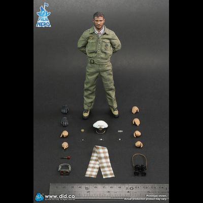 Капитан немецкой подводной лодки - Коллекционная ФИГУРКА 1/12 Palm Hero Series WWII German U-Boat Commander – Lehmann (XD80026) - DID